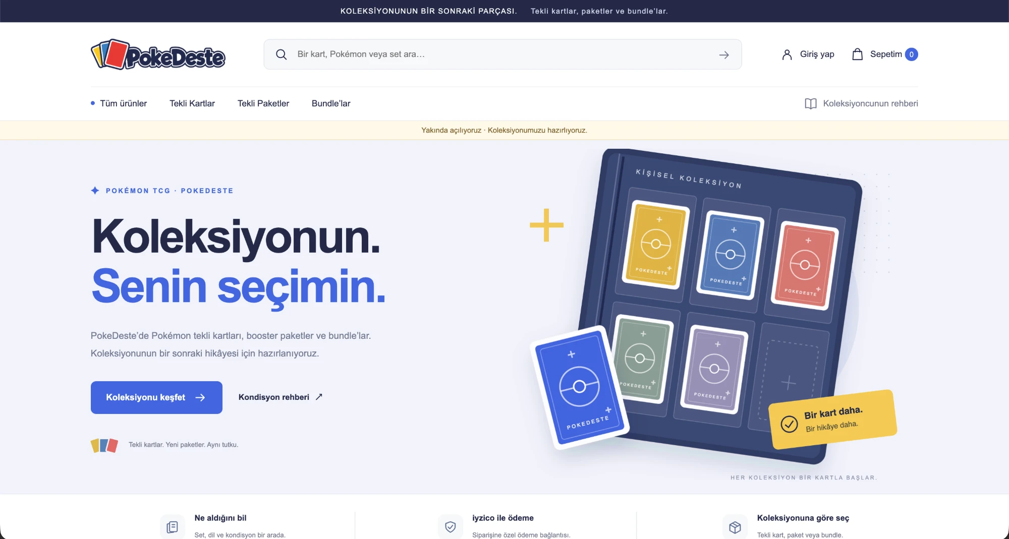 PokeDeste website, home page
